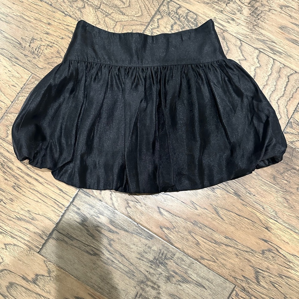 Glam Elegant Black Mini Skirt